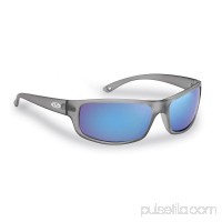 Flying Fisherman Slack Tide Polarized Sunglasses, Granite Frame, Smoke-Blue Mirror Lens   551050584